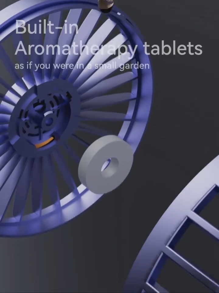 Ventilador Portátil con Soporte para Celular y Pantalla LED – Recargable y Plegable-Pink.
